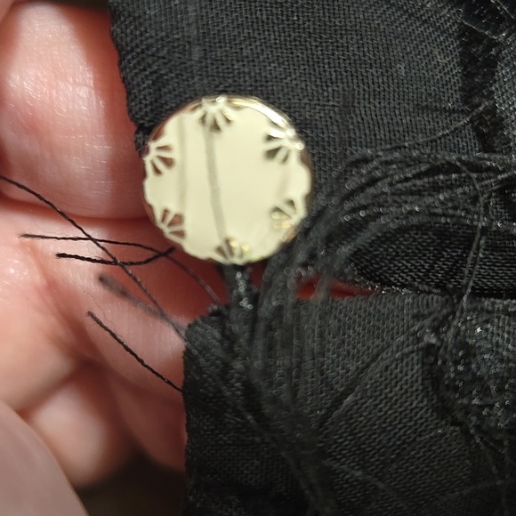 by Anthropologie-"Roxie" Black Textured Fringe Shift Dress-Size 0 - Picture 17 of 17